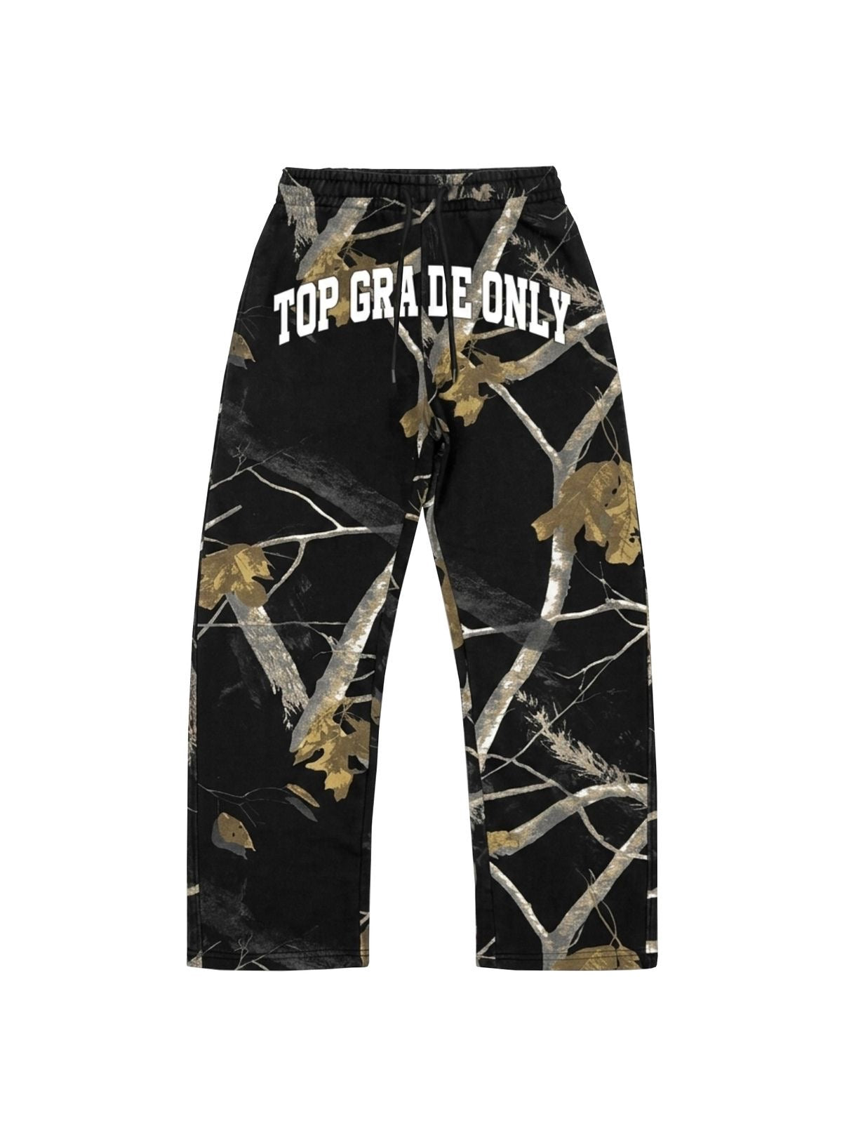 TGO Sweatpants Black Dark leaf zip pockets
