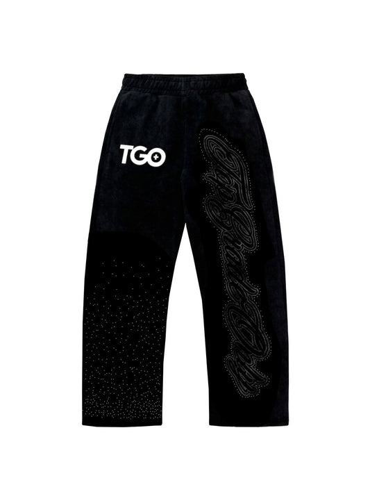 TGO Sweatpants Black Gems
