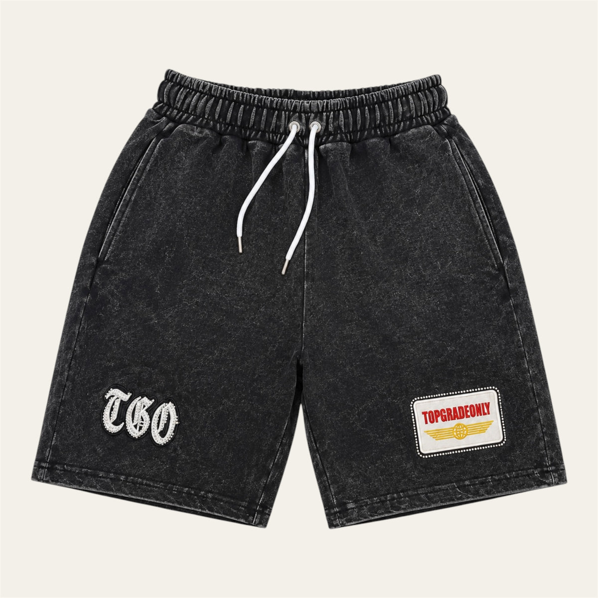 TGO Washed Black Shorts