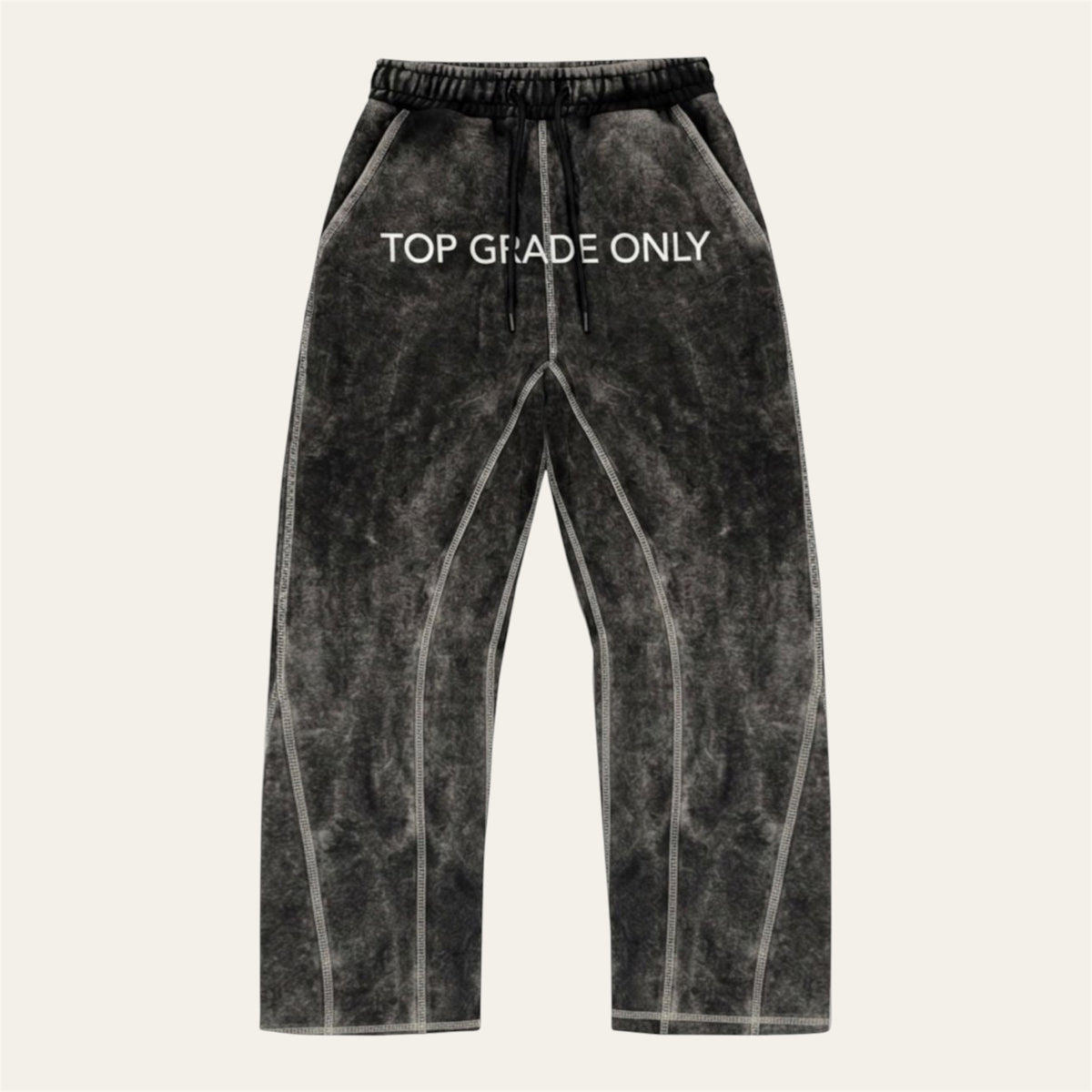 TGO Washed Black Sweatpants
