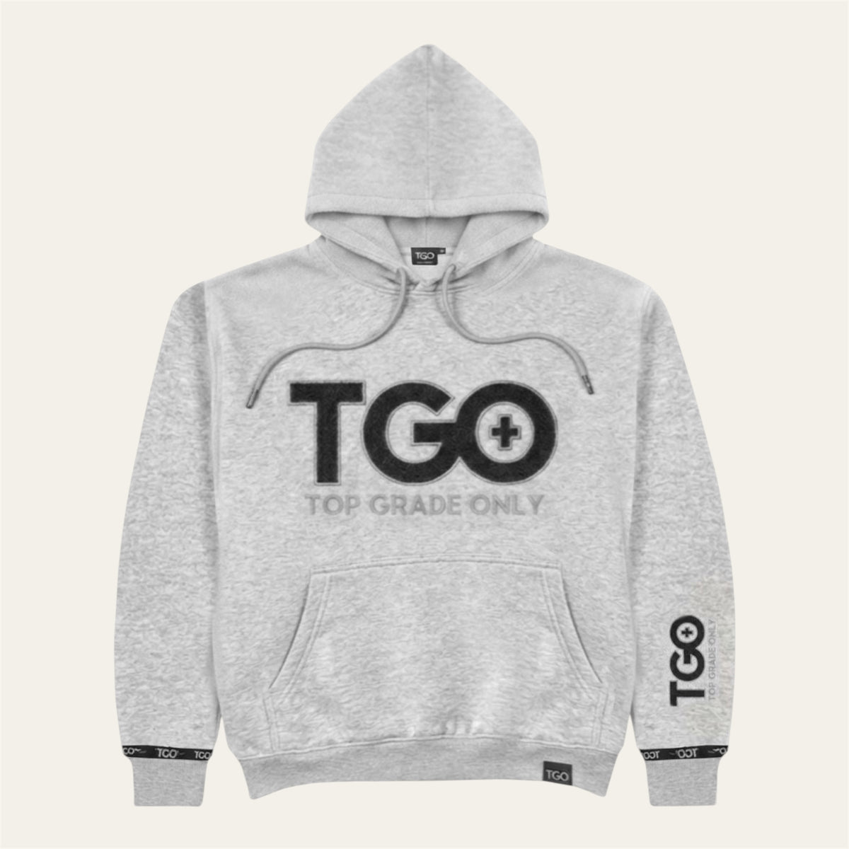 TGO Light Steel Grey Puff Hoodie
