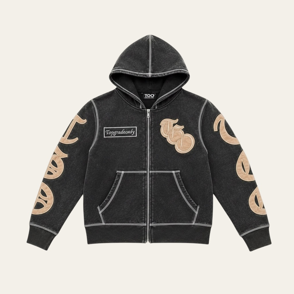 TGO OE Zip Dark gray Hoodie