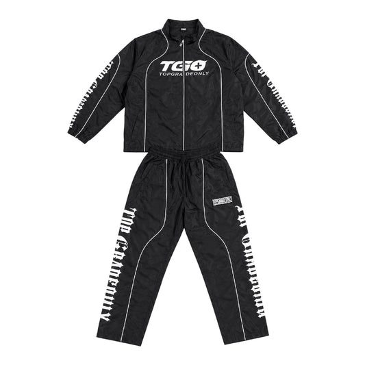 TGO B/W Solid Zip/pants fleece Full Set