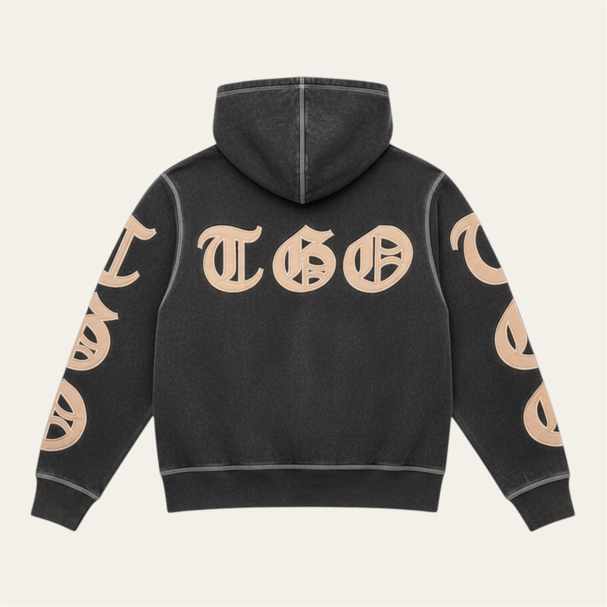 TGO OE (Fitted) Zip Dark gray Hoodie
