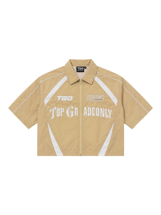 TGO KHAKI ZIP FLEECE