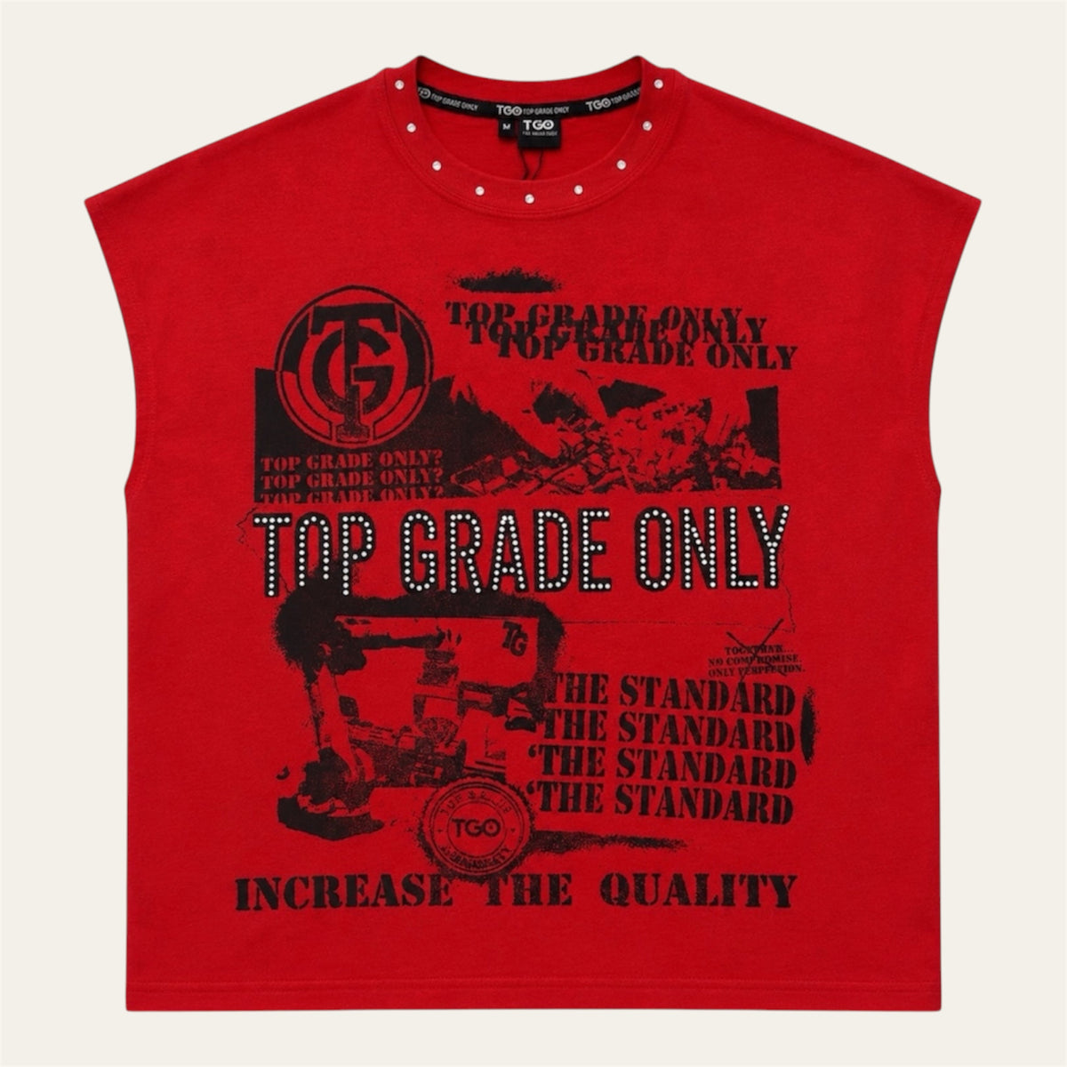 TGO Sleeveless Red Shirt