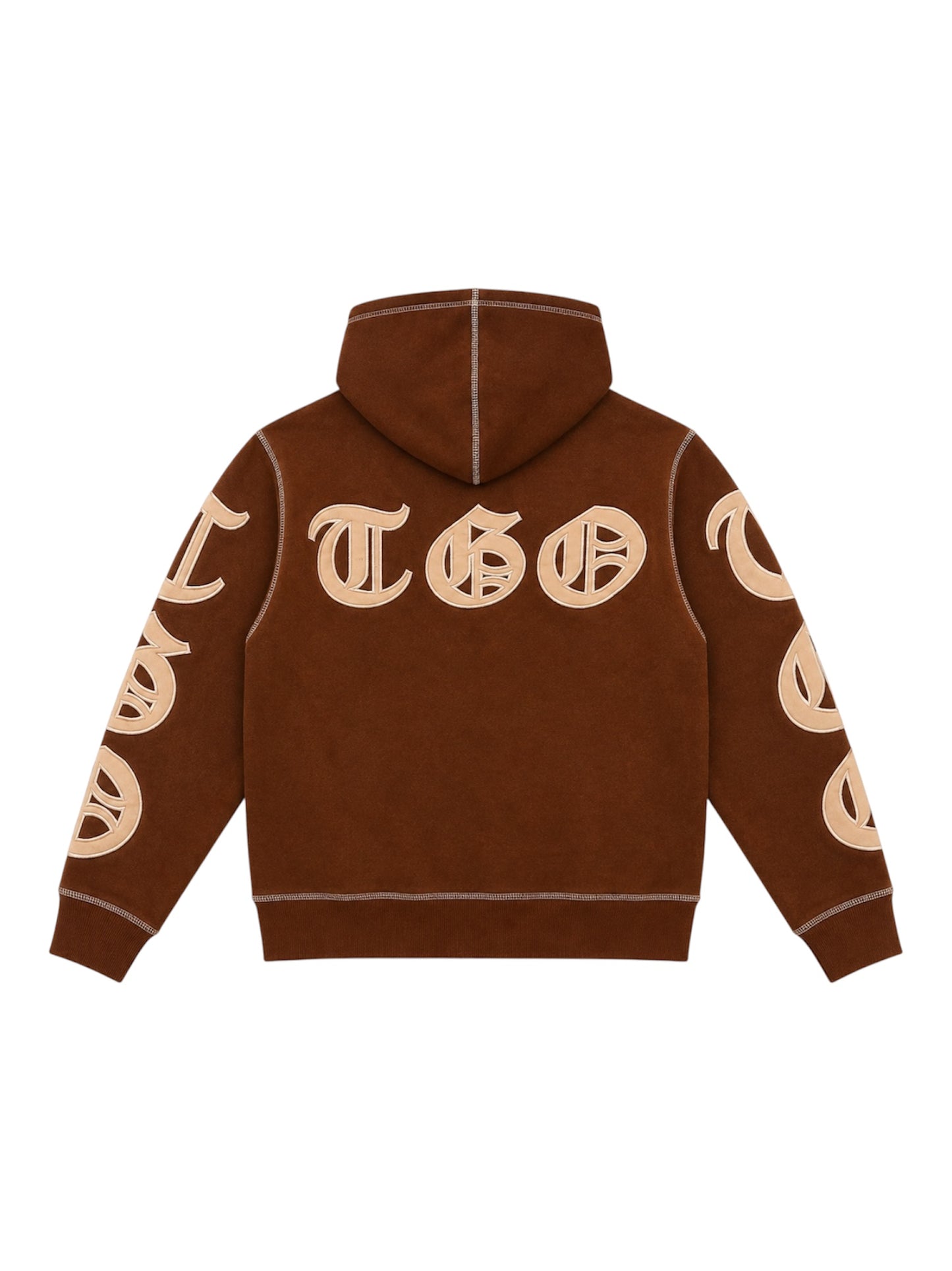 Brown OE Zip Hoodie