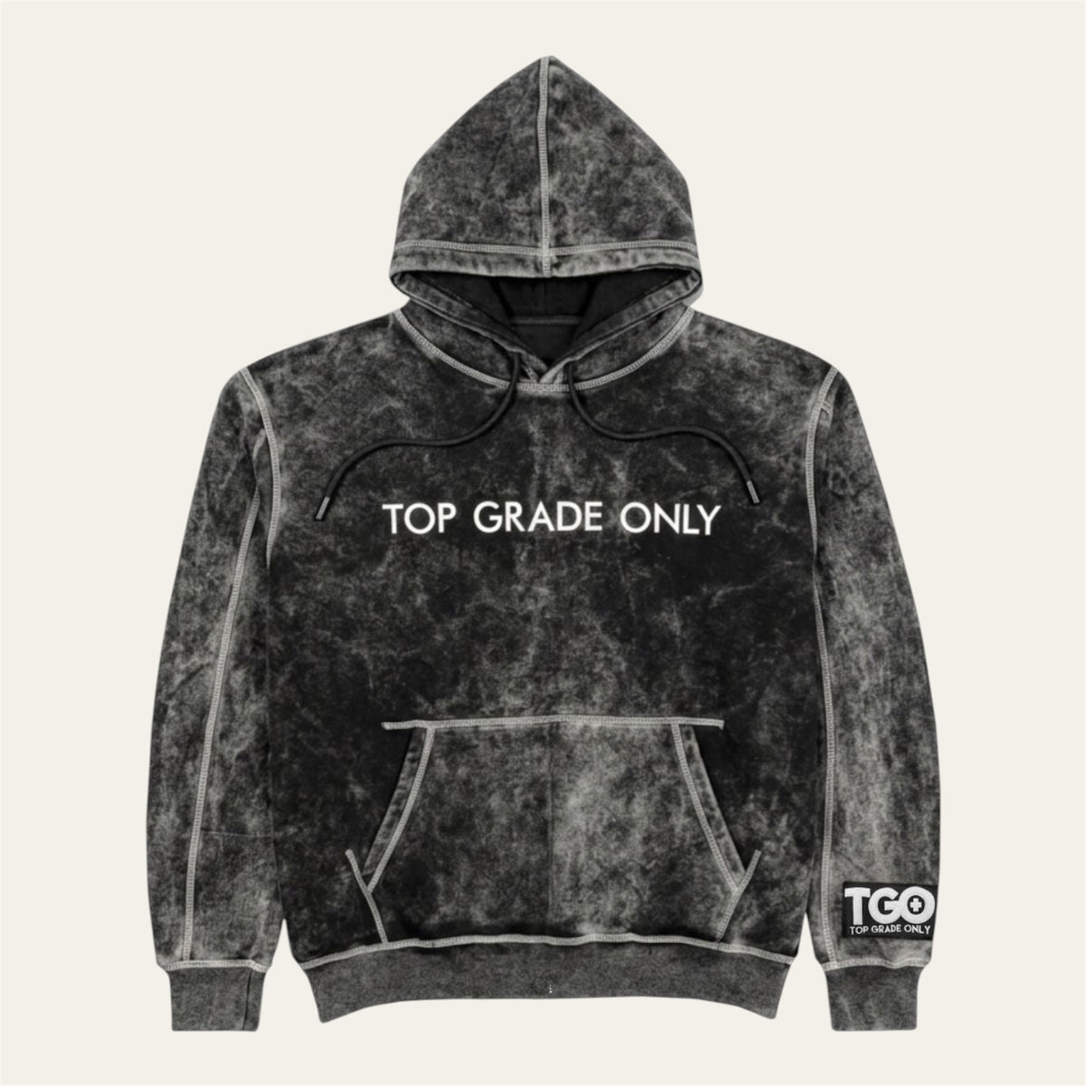 TGO Washed Black Hoodie