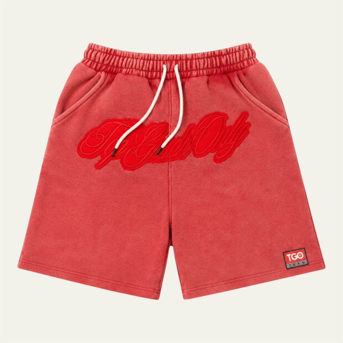 TGO Washed Red Shorts