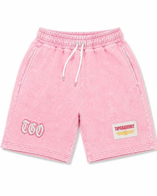 TGO washed shorts Pink