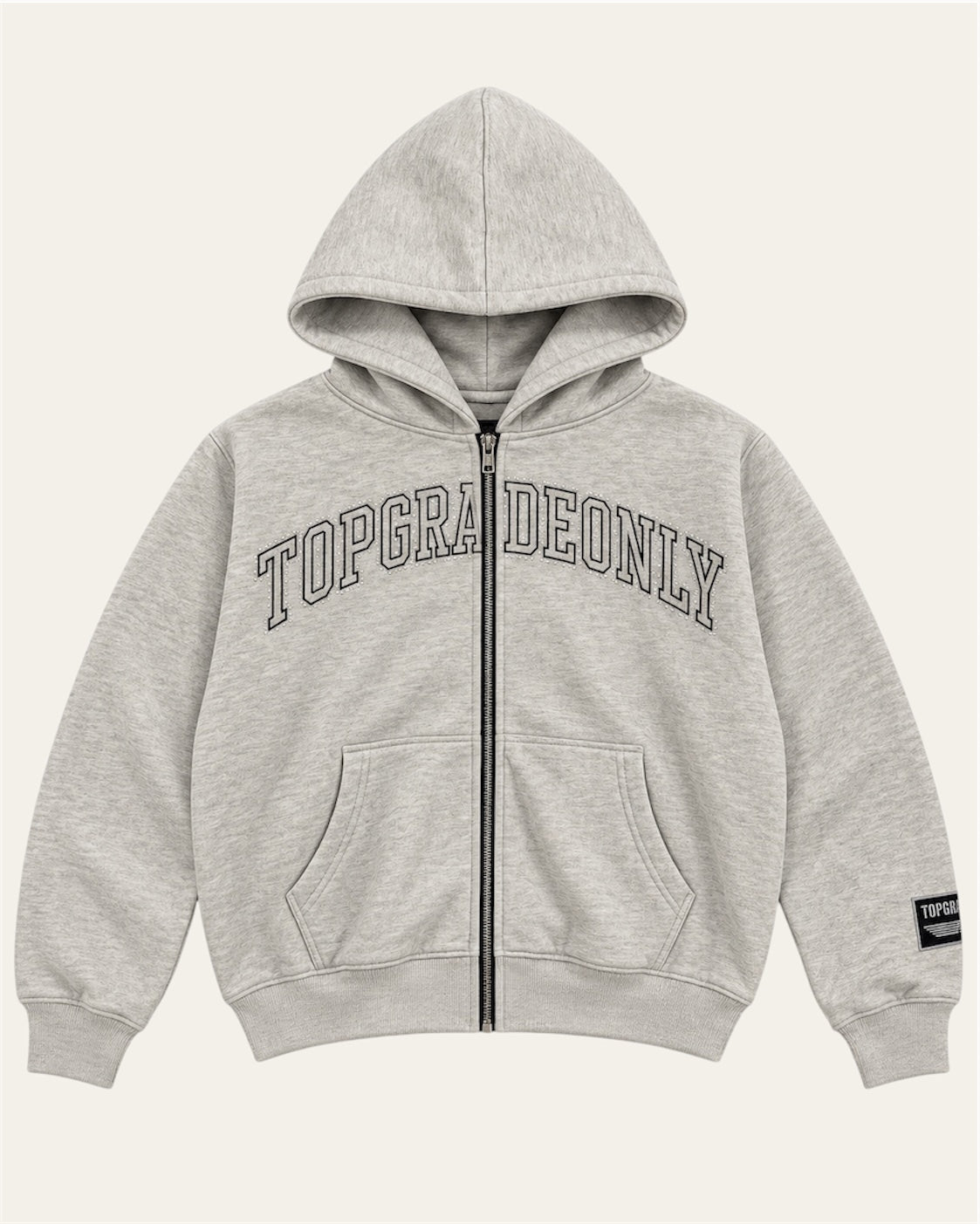 TGO Silver Haze Hoodie Zip Gems