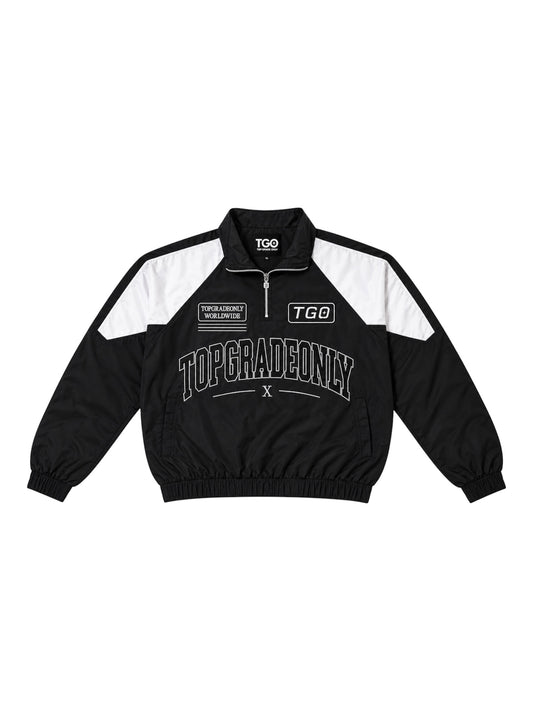 TGO YOUTH WINDBREAKER — BLACK / WHITE
