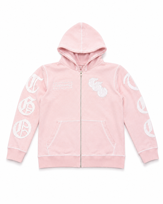 TGO Zip Hoodie Pink