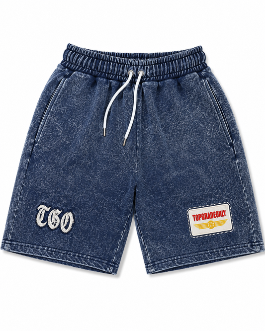 TGO washed shorts Blue