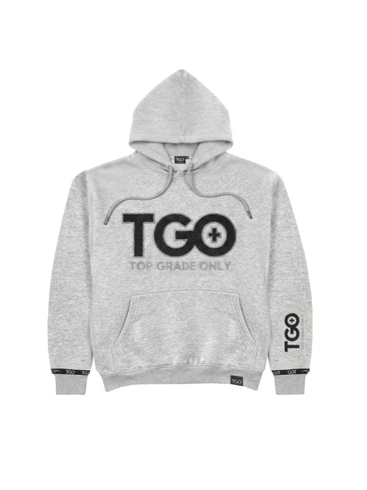 TGO Hoodie Light steel / Grey Puff Embroidery
