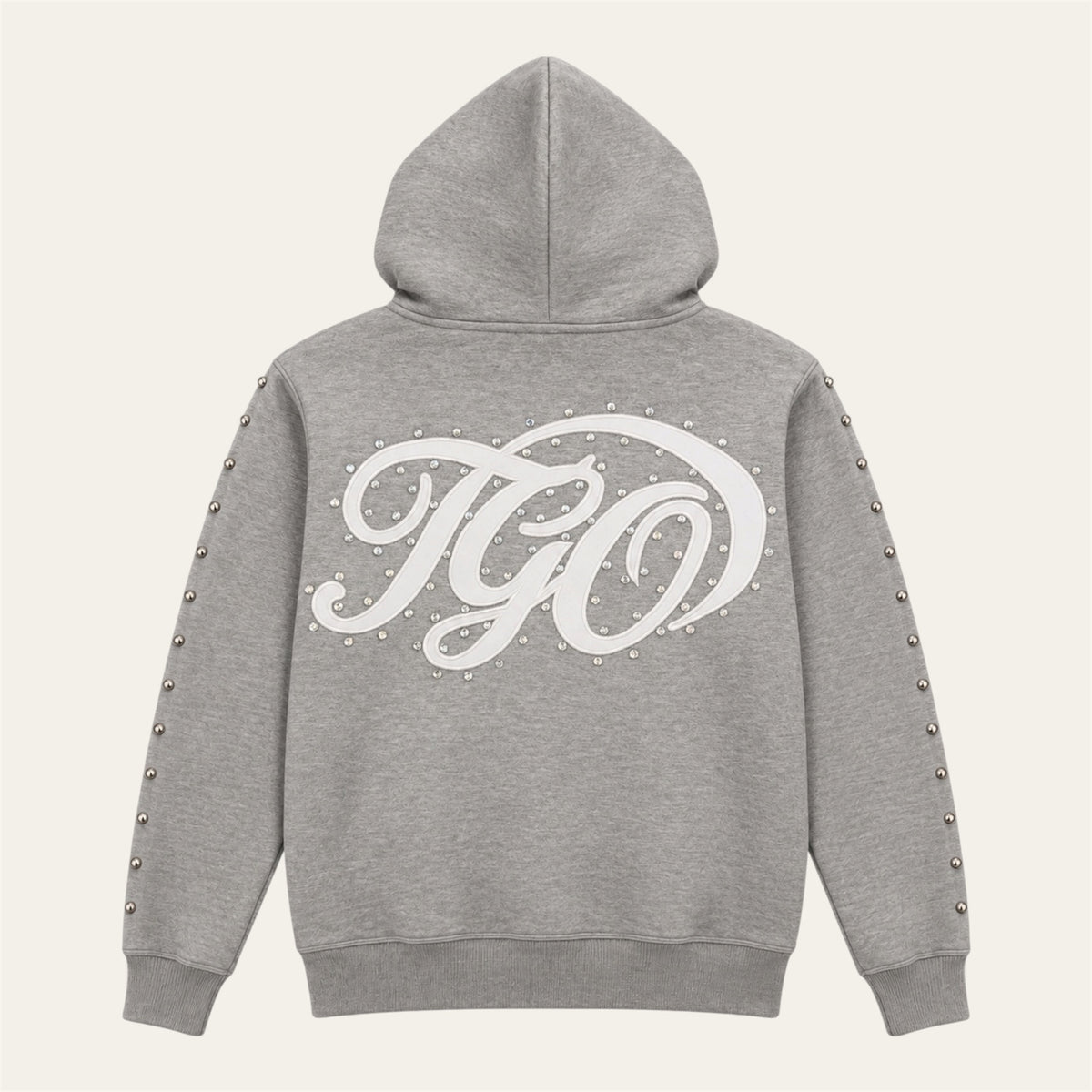 TGO Script Blue Zip Hoodie