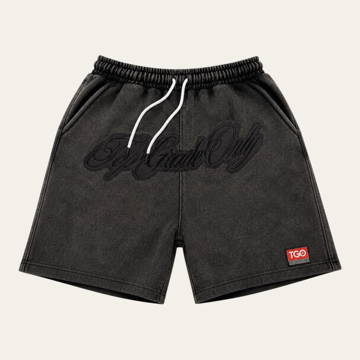 TGO Washed Black Shorts