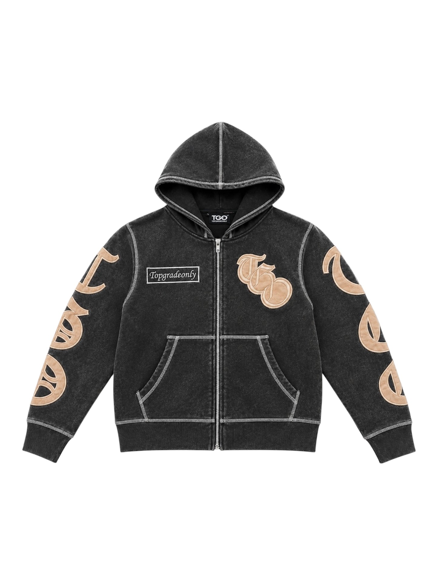 Dark Gray OE Zip Hoodie
