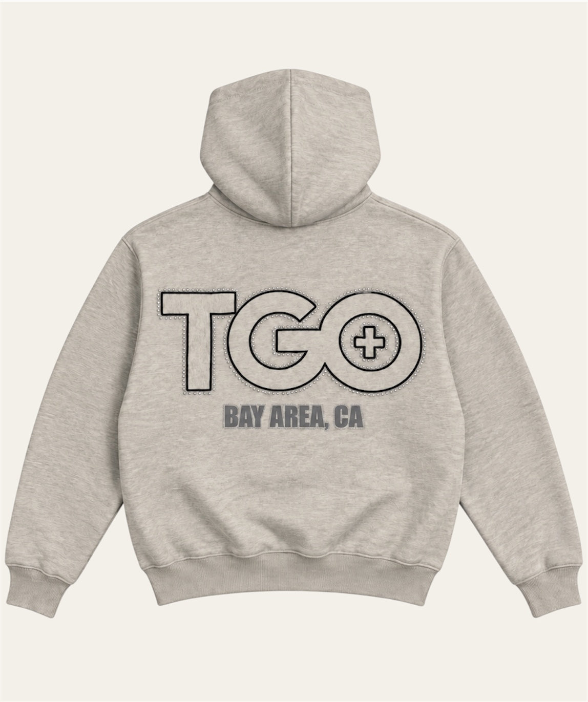 TGO Silver Haze Hoodie Zip Gems