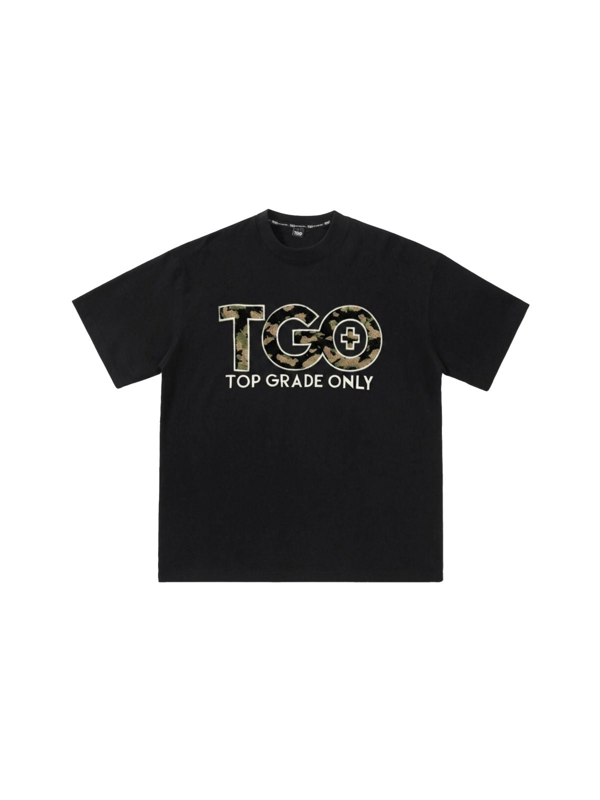 TGO Shirt Black / Camo Puff Embroidery