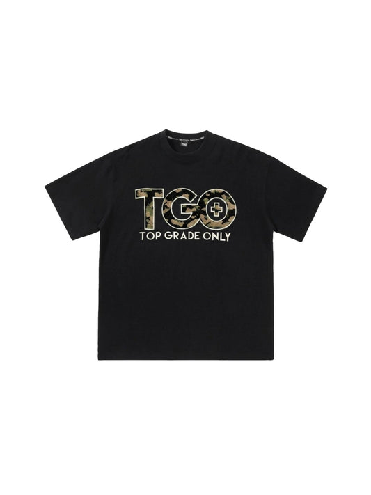 TGO Shirt Black / Camo Puff Embroidery