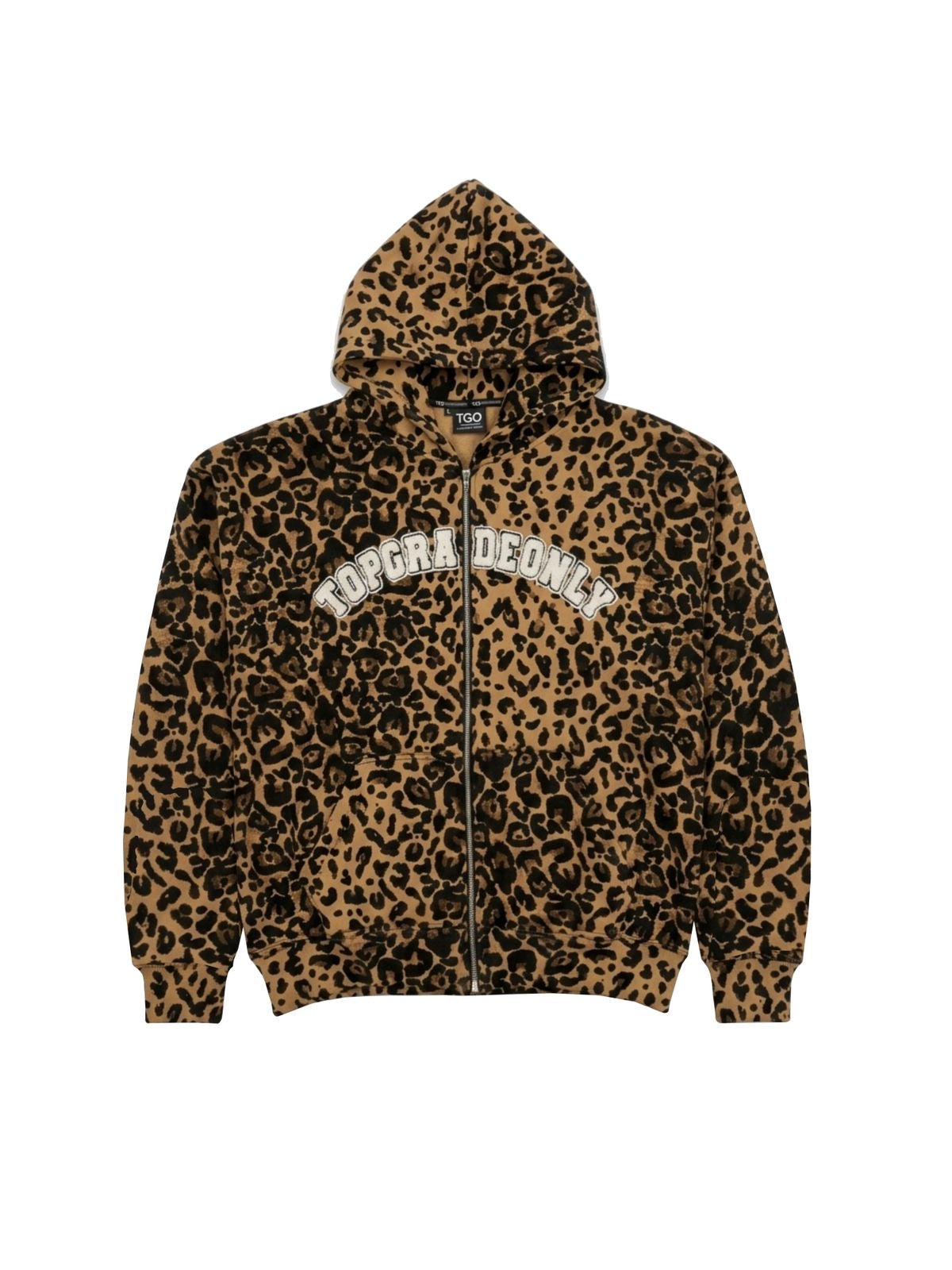 TGO Hoodie Cheetah  / Topgradeonly white Zipper