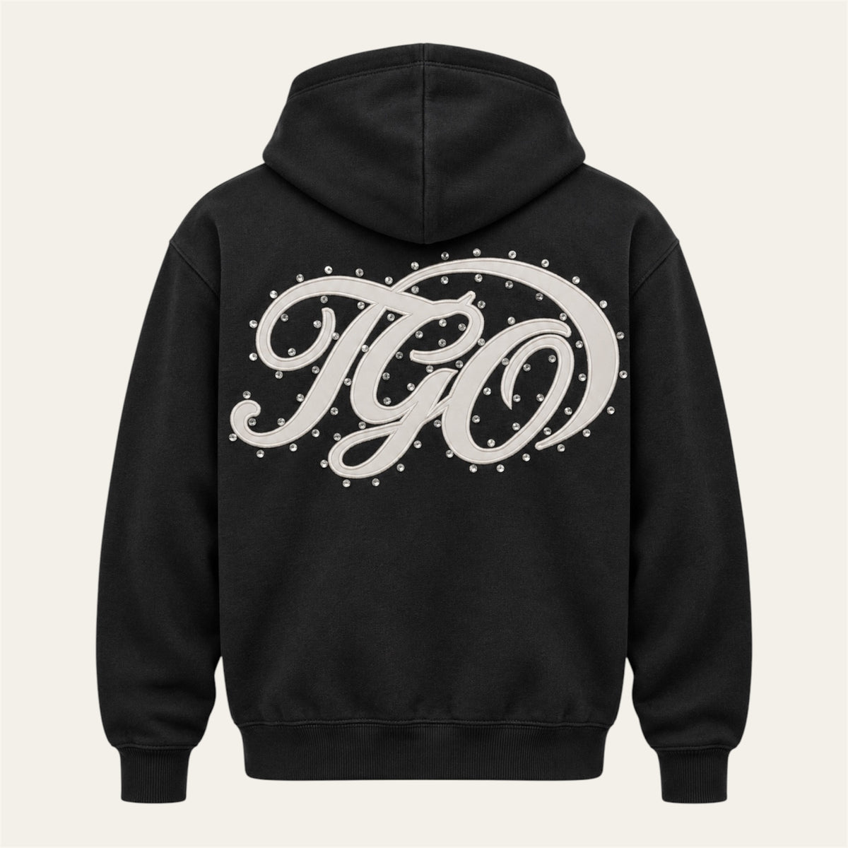 TGO Script Green Zip Hoodie